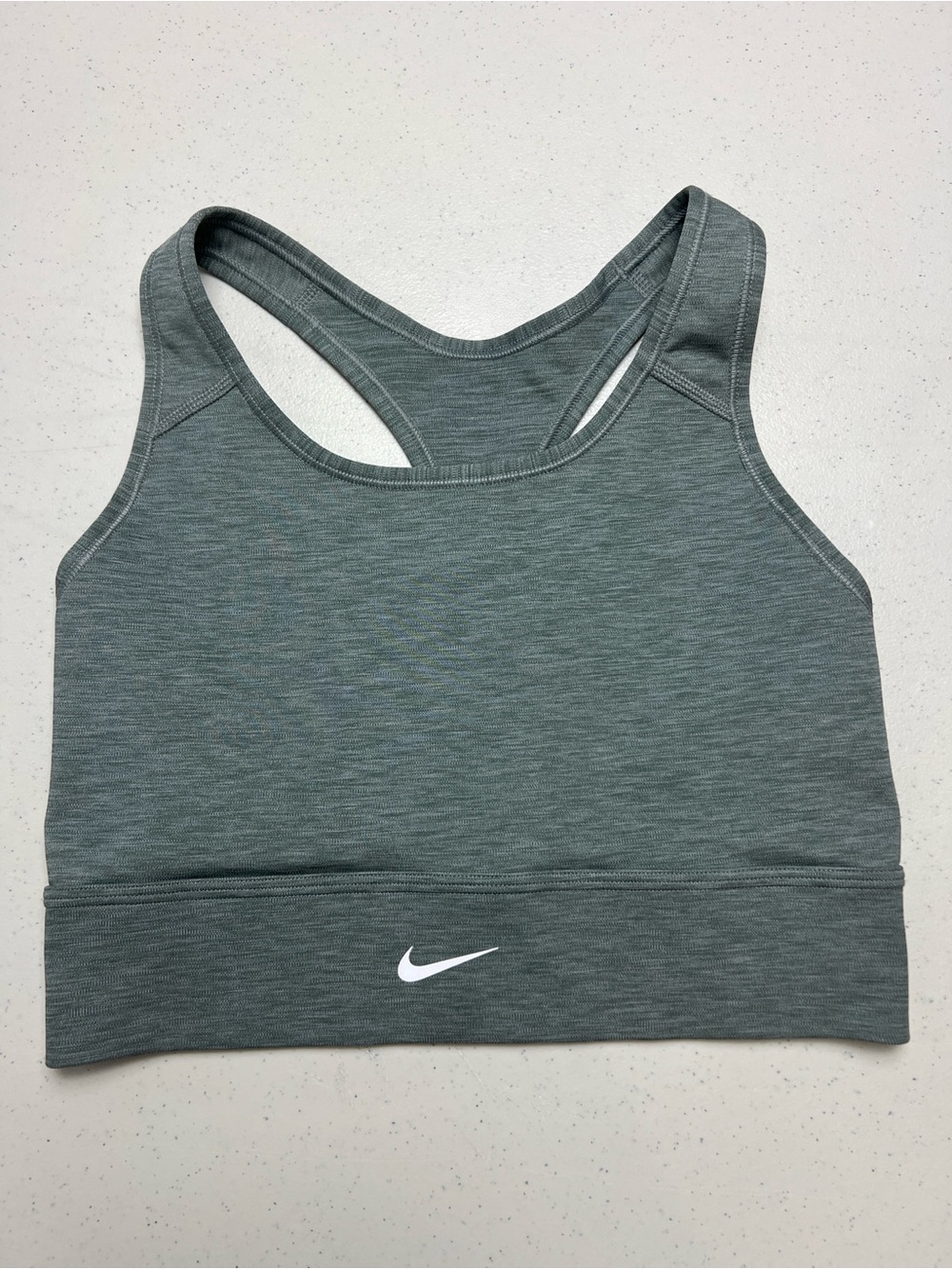 Nike Classic Swoosh Dri Fit Green Racerback Sports Bra Women’s Medium Active